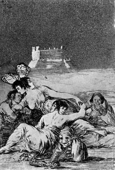 Dream of Lies and Inconstancy (etching and aquatint) by Francisco de Goya